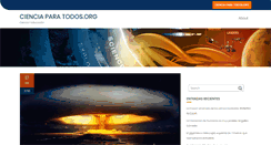 Desktop Screenshot of cienciaparatodos.org
